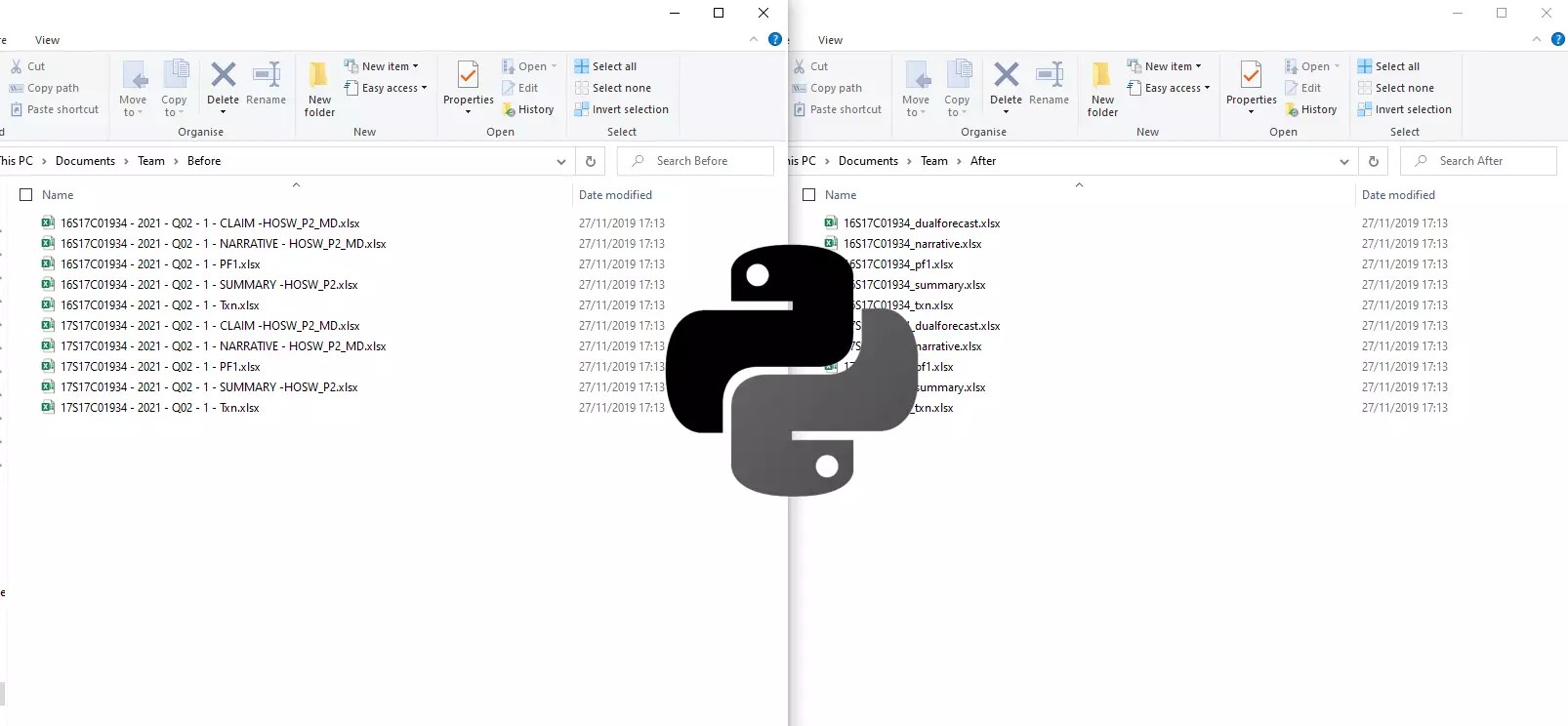 How to batch rename files in folders with Python Shedload Of Code